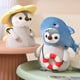thumbnail image 4 of Juguete de peluche Kawaii de pingüino para niños, muñeco de peluche de dinosaurio, ballena, sol, pan, Animal de dibujos animados, regalo de cumpleaños y Navidad, 4 of 5
