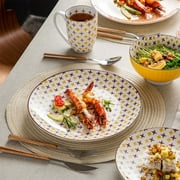 vancasso, Series Tulip, 32-Piece Porcelain Dinnerware Sets, Multicolour Dinner Set, Service for 8