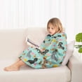 thumbnail image 4 of Dachshund Dog and Pizza Blanket Hoodies for Kids 6-13YR Oversize Wearable Blanket Hoodies for Boys Girls Teens, 4 of 7