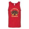 thumbnail image 2 of Wild Bobby, Life is Better with My Daschund Cute, Dog Lover, Men Graphic Tank Top, Red, Small, 2 of 4
