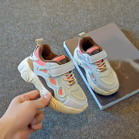 

Cathalem Kids Shoes Size 4 Fashion Autunmn Winter Children Sports Shoes Girls Boys Run Soft Warm Flat Bottom Non Slip Youth Shoes White 9.5 Years
