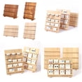 thumbnail image 2 of Practical Jewelry Holder Wood Earring Display Stand Office Display Rack for Jewelry and Business Cards at Home or Retail, 2 of 21