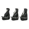 thumbnail image 5 of Gothic See Hear Speak No Evil Grim Reaper Skeletons With Scythes Figurines Set, 5 of 7