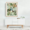 thumbnail image 2 of Exotic Peacocks in Paradise 1 - Illustration Botanical Vintage Floral Tropical Wildlife Oak Framed Wall Art Print 5 x 7 inches, 2 of 3