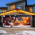 thumbnail image 5 of Christmas Garage Door Cover Decorations Large Garage Cover Holiday Decorative Door Banner Santa Claus Backdrop for Xmas Indoor Outdoor Decor(7 x 16 ft), 5 of 7