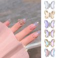 thumbnail image 1 of Cut Prices,Nail Art Jewelry Ice Transparent Metal Nail Three-dimensional Crystal Nail Rhinestone,PENDANE,A, 1 of 9