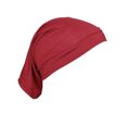 thumbnail image 1 of Gorra de mujer de algodón de seda de alta elasticidad con fondo cilíndrico monocromático, 1 of 5