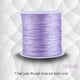 thumbnail image 2 of Cordón de nailon de cola de rata de color violeta claro de 100 m x 0,8 mm para proyectos de macramé y Shamballa, 2 of 5