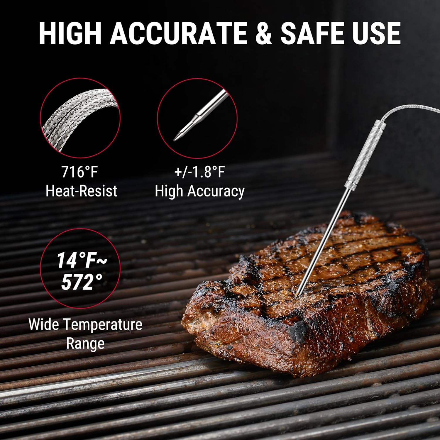 ThermoPro TP920W Wireless Bluetooth Meat Thermometer photo 6