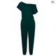 thumbnail image 1 of Sonducket Mono Traje de cuerpo de manga corta Un hombro Casual Mujeres en general Vestidos verde oscuro SG Sonducket AP002204-22, 1 of 4