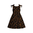 thumbnail image 4 of Likimi Children Girls Hallowmas Dress Crew Neck Sleeveless Halloween Graphic Print For Party Comfortable Dresses Size 3-4 Years, 4 of 5