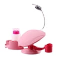 thumbnail image 2 of Soporte para esmaltes de uñas, soporte para manicura con reposabrazos, expositor de esmaltes de uñas, maquillaje Rosa, 2 of 8
