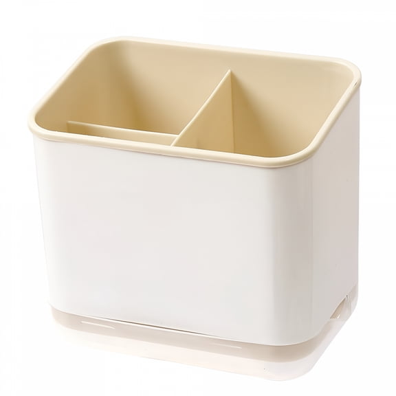 ACDANC Sink Caddy,Dish Brush and Scrubber Organizer for Kitchen Counter,Plastic Bottle Brush Holder with Drain Tray