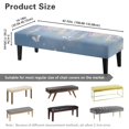 thumbnail image 7 of Whosucclay Butterfly Wisteria Flower Print Stretch Dining Bench Cover Rectangle Bench Cushions Covers, Washable Bench Slipcover, Anti Dust Benches Seat Slipcovers for Dining Room, Kitchen, 7 of 7