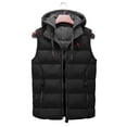 thumbnail image 3 of kpoplk Men's Puffer Vest Lightweight Packable Puffer Vest Stand Collar Puffer Vest Zipper Sleeveless Jacket Black,3XL, 3 of 7