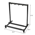 thumbnail image 3 of Support de Guitare Multiple Triple Pliage Support de Guitare Basse Accessoires d'Instruments de Musique, 3 of 8