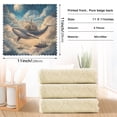 thumbnail image 6 of Yayeee 6 Pack Kitchen Dish Cloths for Washing Dishes Soft Absorbent Microfiber Towels, Floating Whale, 6 of 9