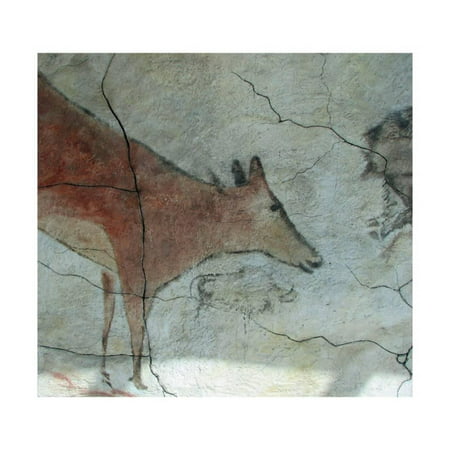 Replica of Cave Painting of Doe from Altamira Cave Print Wall