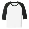 thumbnail image 6 of Mafoose Male Raglan Tee Little Boys T-Shirts White/ Jet Black M, 6 of 7