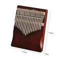 thumbnail image 4 of Instrumento Musical de madera de pino Kalimba de 17 teclas, Piano de dedo pulgar para principiantes, 4 of 5