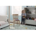 thumbnail image 5 of Linon Virden Farmhouse Style Slat Back Children's Chair, Set of 2, Unfinished Finish, 5 of 12