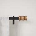 thumbnail image 2 of Umbra Capstan 1" Window Curtain Rod 42-120" Black-Walnut, 2 of 4