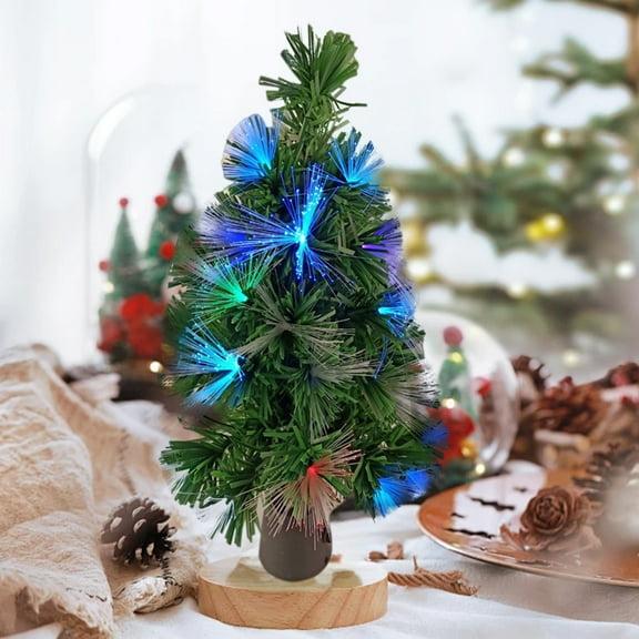 End of Year Clearance Artificial Christmas Tree With Light 17.7 Inch Christmas Decorations USB PoweRed Small Christmas Trees For Home Office Party Decorations on Clearance!
