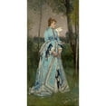 thumbnail image 2 of Alfred Stevens 14x24 Black Ornate Framed Double Matted Museum Art Print Titled: Spring (1877), 2 of 5
