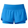 thumbnail image 4 of Aihuaihua Biker Shorts Women Quick Dry 2 in 1 Running High-Split Athletic Short High Waisted Pant with Pocket Tennis Golf Skirt Blue XXXL, 4 of 7