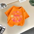 thumbnail image 4 of WEAIXIMIUNG T-Shirt Manches Longues Enfants Filles Mignon Mode Imprimé Col Rond Manches Courtes Tee Été Confortable Décontracté T-Shirt Ample 8-10 Ans, 4 of 4