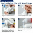 thumbnail image 7 of iSpring F4 for Standard Reverse Osmosis RO Systems with Post Carbon 6-Month Replacement Supply Filter Cartridge Pack Set, 4 Count (Pack of 1), White, 4 Piece, 7 of 7