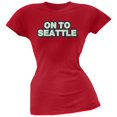 thumbnail image 1 of On to Seattle Red Soft Juniors T-Shirt, 1 of 1
