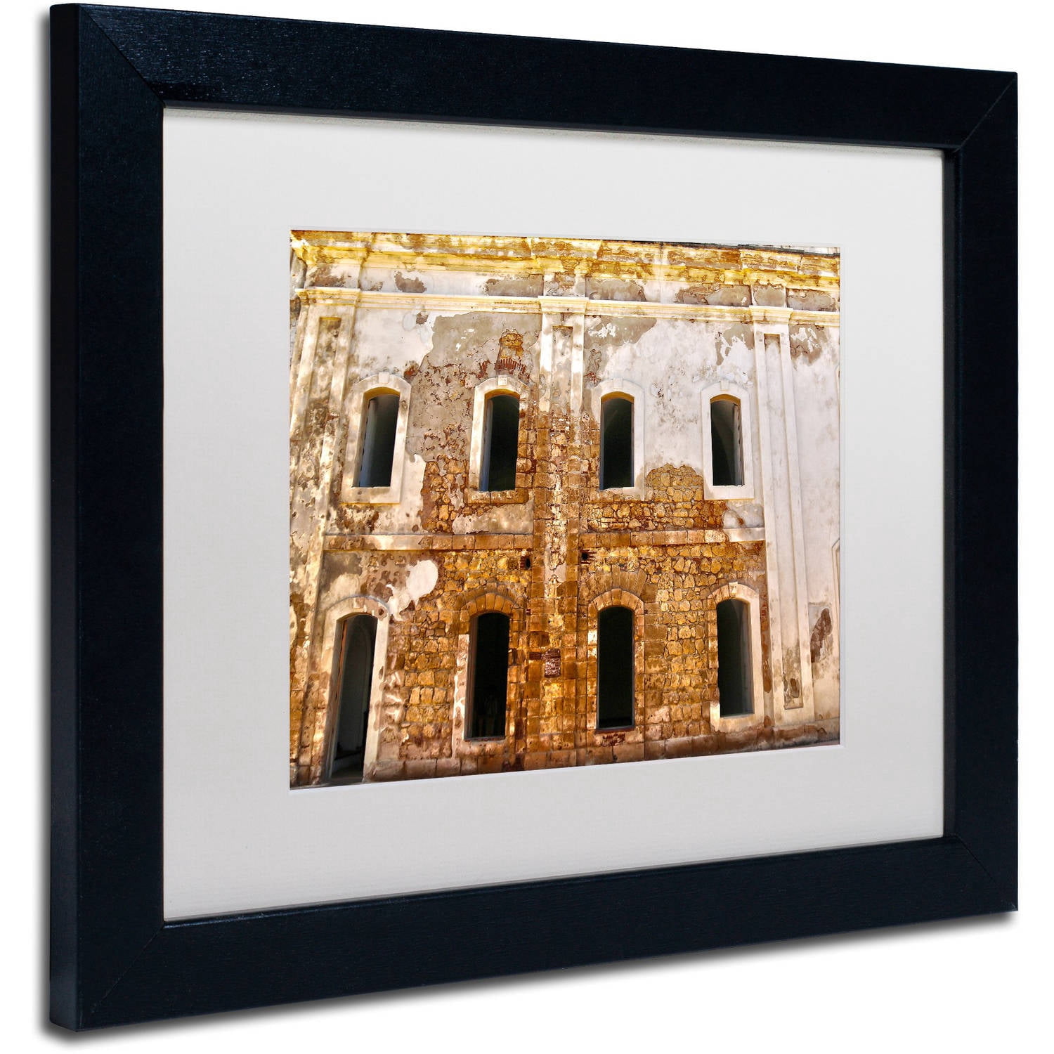 Trademark Fine Art "Castillo de San Felipe del Morro 5" Canvas Art by CATeyes, White Matte, Black Frame