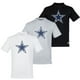 thumbnail image 1 of NFL Paquete de 3 Playeras Dallas Cowboys para Hombre, Talla Chica, 1 of 4