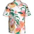 thumbnail image 2 of Men's Short Sleeve Hawaiian Shirt Tropical Print Casual Button Down Aloha Shirt, 2 of 8