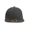 thumbnail image 2 of Top Headwear Plain Flat Bill Fitted Hat, Charcoal 7 1/2, 2 of 4