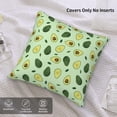 thumbnail image 2 of Avocado Throw Pillow Covers Home Decor 18x18 Inch, Avocado Decorative Pillowcase Cushion Cover for Bed Sofa Couch, 2 Sets, 2 of 6