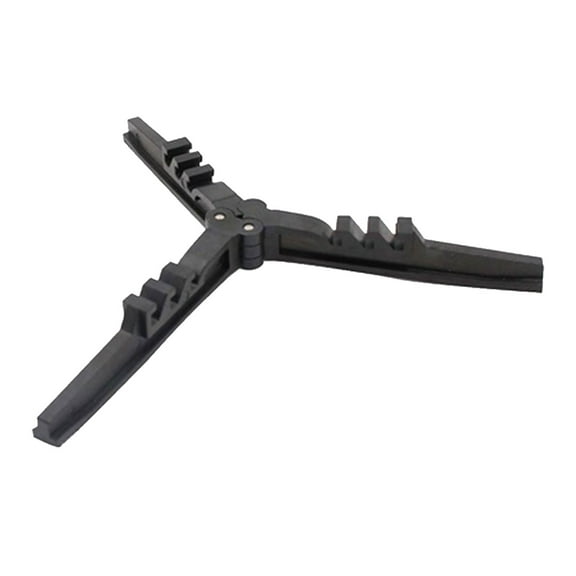 Yucurem Folding Fuel Can Canister Stand Compact Butane Gas Bracket Gas Holder Camping Kitchen Utensils (Black)