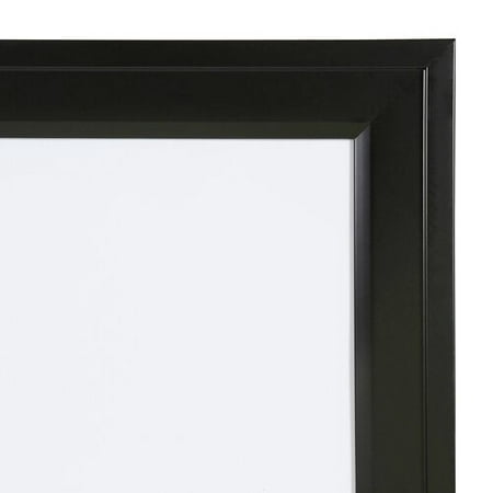 DesignOvation Bosc Decorative Framed Magnetic Dry Erase Board, Black ...