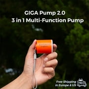 Aerogogo Giga Portable Air Pump 2.0 : Inflation & Deflation Pump &Light with 5 Nozzles (One Size & Orange )