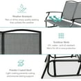 thumbnail image 4 of Best Choice Products 2-Person Outdoor Swing Glider, Steel Patio Loveseat, Bench Rocker w/ Armrests - Gray, 4 of 8