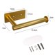 thumbnail image 1 of Portarrollos de papel higiénico autoadhesivo, soporte de pared sin perforación colorido de aluminio, dispensador de rollo de toalla para baño y cocina, 1 of 4
