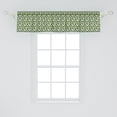 thumbnail image 2 of Ambesonne Artichoke Valance Pack of 2, Cooking Food Eating, 54"X12", Yellow and Fern Green, 2 of 3