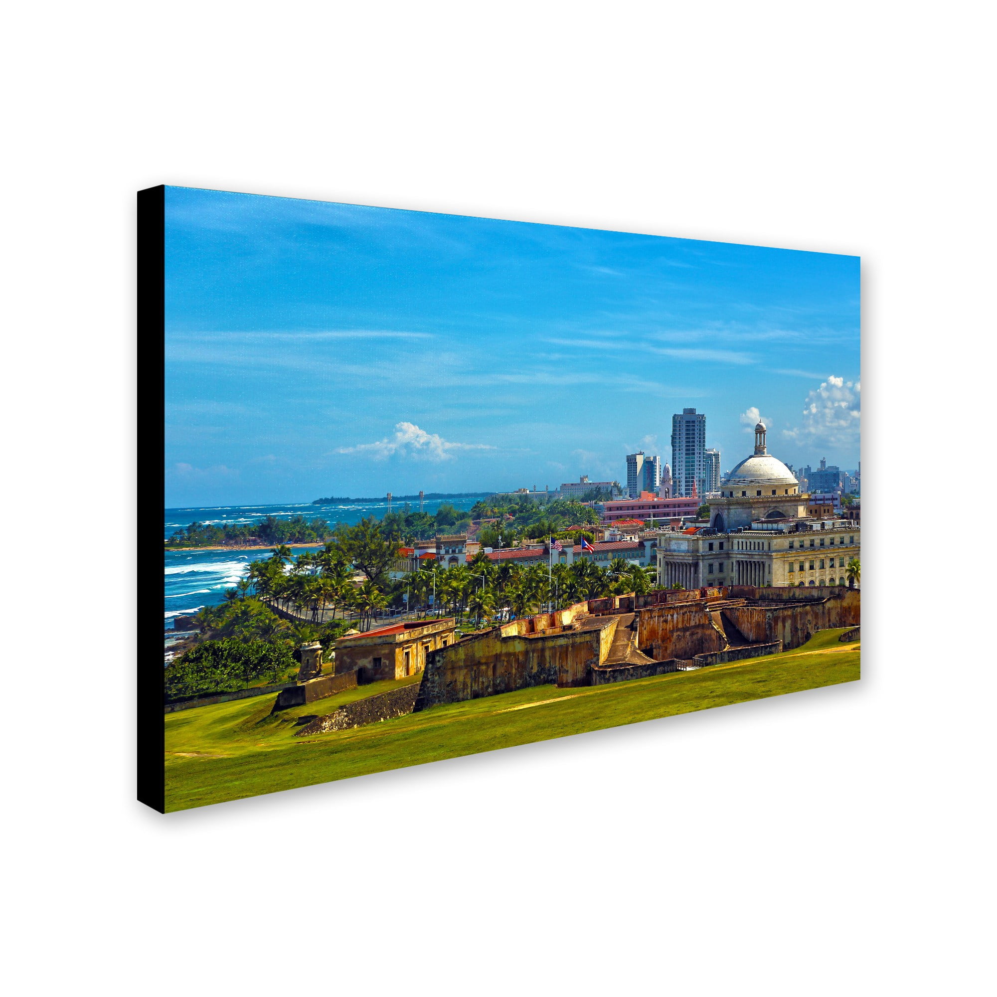 Trademark Fine Art "Old San Juan" Canvas Art by CATeyes