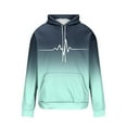 thumbnail image 6 of Momasggi Big and Tall Graphic Hoodies for Men Fall Winter Long Sleeve Fleece Hooded Sweatshirts Fashion Gradient Pullover Tops with Pockets Mint Green 4XL, 6 of 6