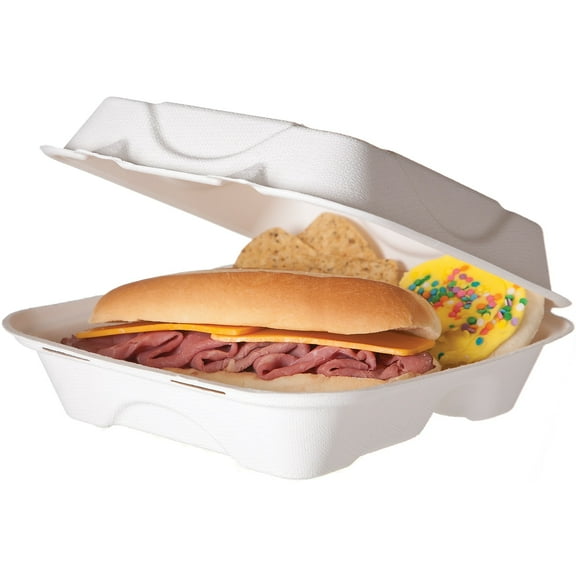 Eco-Products Vanguard Clamshell Box 200/Carton (EP-HC83NFA)