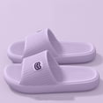 thumbnail image 2 of Purple Womens House Slippers Non Slip EVA Slide Sandals Quick Dry Breathable Lightweight Cushioned Bathroom Shoes,Size 5.5, 2 of 7