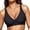 Black, variant on Womens Wireless Jelly Bra Plus Size Supportive Full Coverage Comfortable No Underwire Bras