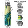 thumbnail image 3 of 29oz Insulated Water Bottle with Tea Infuser, Stainless Steel Travel Mug, Liquid & Marble Print, 3 of 6