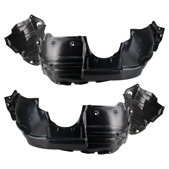 TRQ Front Inner Fender Liner Set Fits Select 2011-2013 Toyota Highlander TO1248172 TO1249172